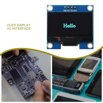 4 Pin-1.3 OLED Moodul 128X64 1.3 Tolline OLED-LCD LED Ekraan Moodul 1.3 Tolline IIC I2C Suhelda Kohtuasjas