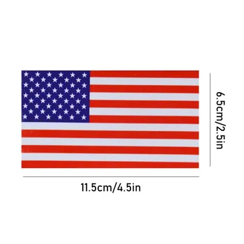 3 Paketti 6.5x11.5cm Auto Retro Ameerika Lipu Mustriga Kleebis Praktilised Autod Ameerika Lipu Akna Decal