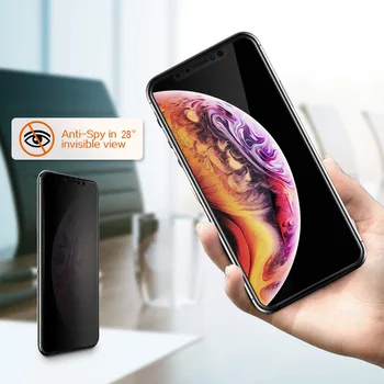 1000pcs 28 Kraadi Ekraani Kaitsekile Privacy Glass iPhone 11 Pro X XS MAX XR Antispy Karastatud Klaas iPhone 6s 7 8 Plus