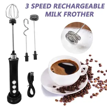 Elektrilised Kohvi-ja Mikser Laetav Piima Shaker Tegija Piimavahustaja Foamer Laadimine USB Muna Peksja Pihuarvutite 3-Kiirus Reguleeritav Blender