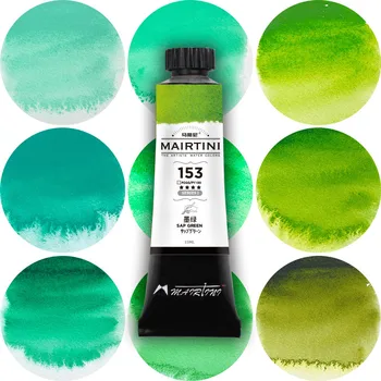 Martini master hinne roheline akvarell värvi ühe toru must pigment toru peeneks jahvatatud 15ml kunstitarbed