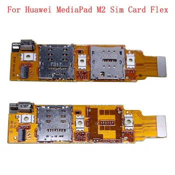 Sim-Kaardi Lugeja Omanik Sõrmed Aluse Pesa Osa Mootor Huawei MediaPad M2 7.0 8.0 10.0 Flex Kaabli Asendamine Remont