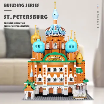 1298PCS Streetview Arhitektuur Mänguasjad ST.Peterburi Lossi Vaatamisväärsustele Mudel Ehitusplokid Tellised Kids Mänguasi Jõulukinke