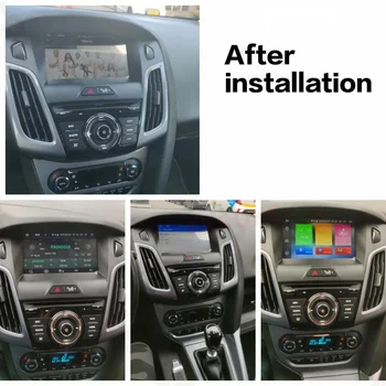 Carplay Android 10.0 Auto GPS Navigatsiooni Ford focus 2012-2018 Autostereo headunit Multimeedia mängija, Auto raadio-magnetofon