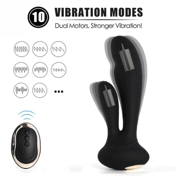 Küülik Vibraator - Tupe & Kliitori Vibreeriv Dildo - Silikoon Vibe Naiste & Paarid, Laetav & Veekindel Stimulaator