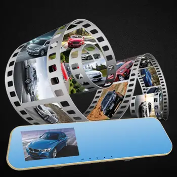 Armatuurlaud Dual Kaamera Objektiivi Loop Salvestamine 4.3 Tolline 1080P Auto tahavaate DVR Auto автомобильные товары Auto Elektroonika