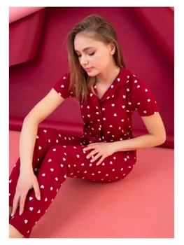 Uue hooaja 2021 naiste pidžaama komplekt viskoos lühikesed varrukad pidžaama naiste pidžaama naiste pidžaama naiste pidžaama naiste