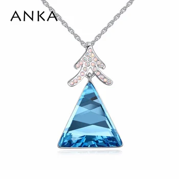 ANKA jõulupuu geomeetria crystal ripats kaelakee naiste kolmnurk crystal mood kingitused Kristallid Austriast #121493
