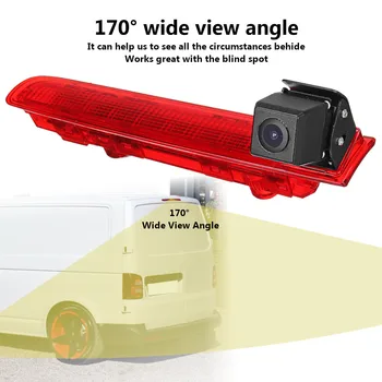 170-kraadise pöördega tagurdamiskaamera koos pöördega valgus sobib transpordivahendite T5 ja T6 2010 esitada