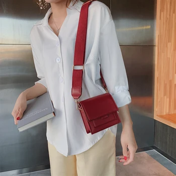 Mini Klapp Väljakul kott 2021 Suvel Uus Kvaliteet PU Nahast Naiste Disainer Käekotis Reisi Õla Messenger bag Rahakotid Bolsas