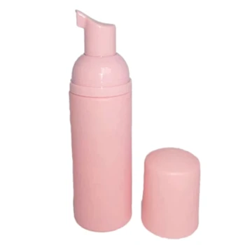 10tk 50ml/60ML roosa pudel Valge kork Plastikust Foamer Pump Pudel Nägu Ripsmed Puhastite Kosmeetika seebidosaator Vaht pudel