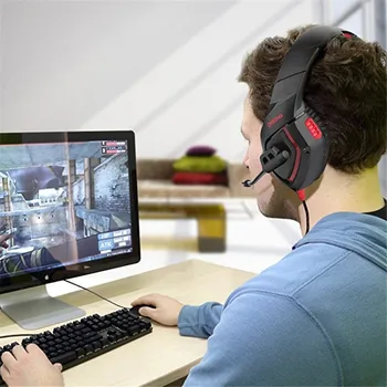 ONIKUMA Stereo Gaming Headset Mäng Kõrvaklapid PS4 PC Xbox Üks Müra Tühistamises Kõrvaklapid koos Mic Arvuti Sülearvuti Telefon