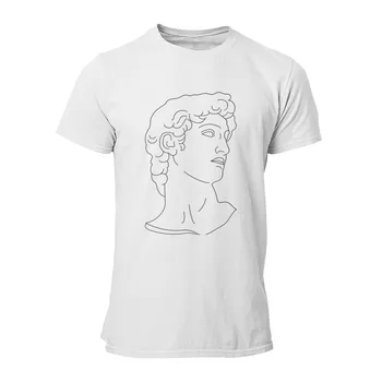 Taavet, Michelangelo Lineart 6XL RoundCollar Suvel USA Naine Tshirts 133764
