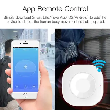 Tuya smart wifi inimese keha induktsiooni PIR liikumisandur home security alarm detektor infrapuna sireen kaugjuhtimispult smart home