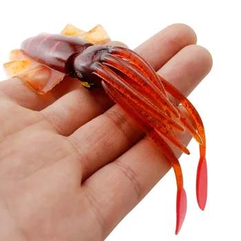 Luya kalmaar meelitada simulatsiooni kaheksajalg meelitada helendav 15cm biooniline koos kõrva Luya pehme meelitada