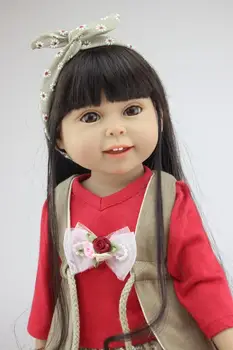 45cm täielik vinüül Ameerika beebi Nukud Realistlik Tüdruk Silikoon Baby uuestisündinud Nukk Mänguasjad Lastele jõulukingiks