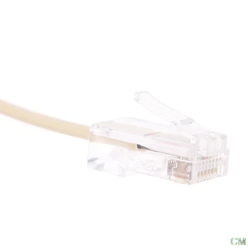 2tk 8P4C / RJ45 mees RJ11 6P4C naiste M / N Adapter telefon Ethernet
