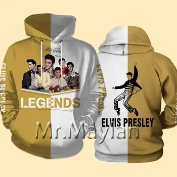 Kuningas Elvis Presley 3D Trükitud Jope Meeste/Naiste Vabaaja Streetwear Sviitrid Unisex Sügis Mantel Poiste Riided, Topid 5XL CX69