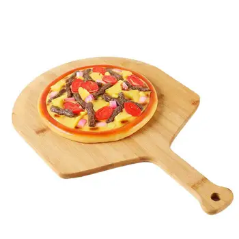 12 tolli Looduslikust Bambusest Pizza Koorega Juhatuse Köök Küpsetamine annab Käepide