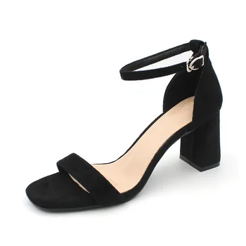 Mood Lukk Kontsaga Sandaalid Naiste Kingad Klassikaline Must Naiste Sandaalid Suve Kingad Elegantne Peep Varba Brändi Sandaalid 2021