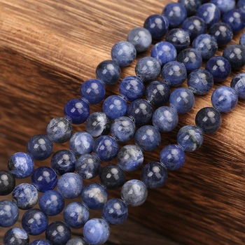 Looduslikust Kivist Helmed 4 6 8 10 12 MM Ringi Sinise Lahti Helmed Sobivad DIY Beads Mood Ehted Making