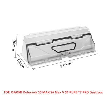 Tolmu Kasti Osad Xiaomi Tolmuimeja Roborock S5 MAX S6 MaxV S6 PUHAS T7 PRO Robot Dustbin Filter Accessroies
