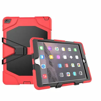 Põrutuskindel Case For iPad Air 2 Air2 A1566 A1567 Tablett Raske Sõjalise Raskeveokite Silikoonist Kaitse Katte