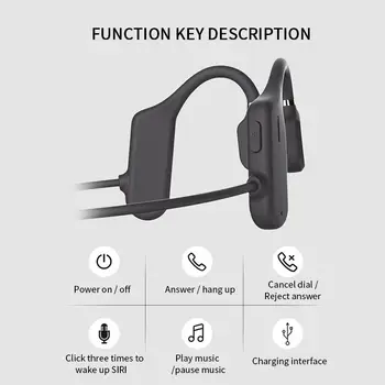 Luu Juhtivus Kõrvaklapid Bluetooth-Veekindel Mugav Kanda Avatud Kõrva Konks Kerge Ei ole In-ear Sport Kõrvaklapid