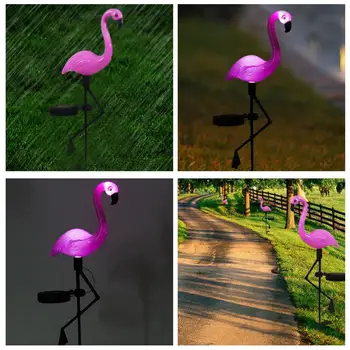 Led Flamingo Lamp Väljas Päikese Valgustus Veekindel Päikese Muru Kerge Flamingo LED-Vaia Teed Põrand Hele Aia Kaunistamiseks