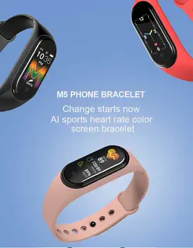 M5 Nutikas Käevõru Veekindel Bluetooth-Kõne, Muusika Mängima, Fitness Tracker Häire Meeldetuletus Smartwatch Südame Löögisageduse Monitor Uus