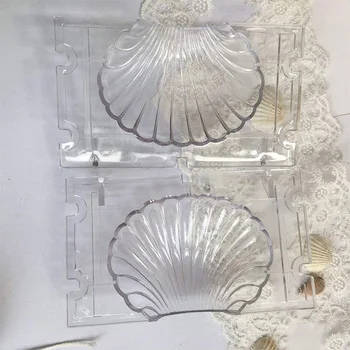 Lõhnav Küünal Hallituse Seashell Kammkarp Shell Küünal Hallituse Käsitsi valmistatud Seep Hallituse Vastupidavad Plastikust Hallituse Tegemisel, Küünlad Beach Kasuks De