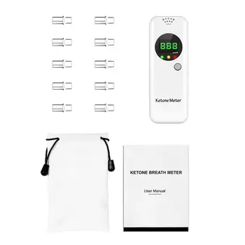 EEK-Marki Portable Ketoonid Hinge Analyzer, Digitaalne Ketoon Alkometri, Ketosis Katsetamine 10 Huulikud
