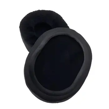KQTFT 1 Pair of Velvet route leather Replacement EarPads for a4tech hs-800 Headset Earmuff Cover Cushion Cups