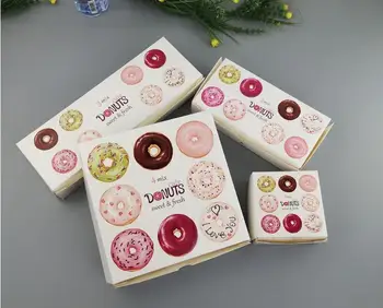 4 Suurus Valge Papp Donut Kasti Paber Sõõrik Pakendi Karp, Küpsetamine, Saia-Pakendi Karp Hulgi SN156
