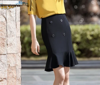 2020. aasta Kevad-Suvel Naiste Slim Puusad Seelik, lühikesed Püksid Uudsus Elegantne Must Seelik Daamid OL Stiile Professional Mini Seelikud