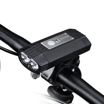 Jalgratta Valgustus Lamp Double LED Lamp Rant Bike Esitulede Laadimine USB Valgustus Esitulede Jalgratas Mountain Bike