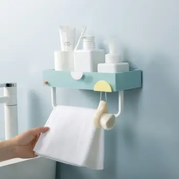 Punch-tasuta vannituba ladustamise rack vannitoa seina õmblusteta kleepuv disk hambahari äravoolu hammas riidepuu kosmeetika šampoon, rätik rack