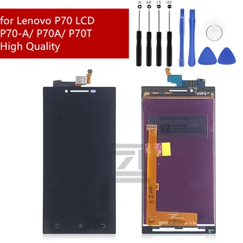 LCD LENOVO P70 Ekraan Puutetundlik digitizer assamblee Asendamine Lenovo P70 LCD Ekraan P70-A P70A P70t 5.0