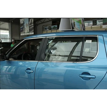 Roostevabast terasest auto akna liistude jaoks skoda fabia 2008 2009 2010 2011 2012 2013 5j