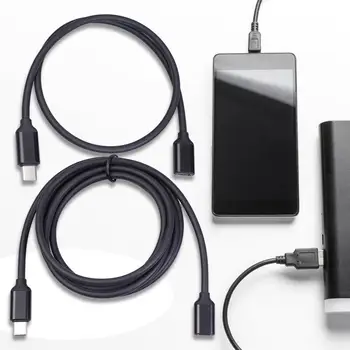 Pikenduskaabel USB 2.0 High Speed 3A Type-C-Meeste ja Naiste Andmete Laadimine Extender Juhe Sülearvuti