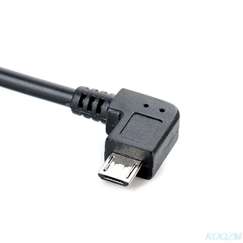 Vasak Nurk 90 Kraadi Micro-USB-Mees Mees Kaabel Converter OTG Adapteri Juhe 25cm Kaabel