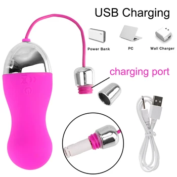 Naiste Masturbatsioon 10 Sagedus Laadimine USB Kegel Palli Vbrating Hüpped Muna Juhtmeta Kaugjuhtimispult Tupe Palli Vibraator