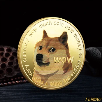 Doge mündi Mälestusmündid Armas Koer Muster Koera Aasta Müntide Kogumine