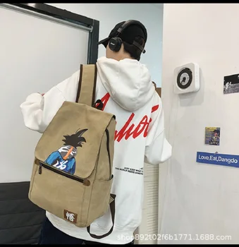 Anime Dragon Carotte Son Goku Tüdruk Poiss Kooli Bagpack Suur Reisi Seljakott Lõuend Kooli Kotti Teismeline Vabaaja Bookbag