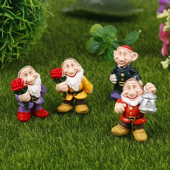 1tk/4tk Juhuslik Haldjas Aias Miniatuuri Gnome, Dwarf Mikro Mini Gnome Kujukeste Aia Kaunistamiseks