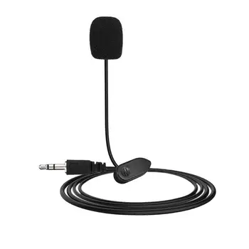Mini 3,5 mm Aktiivne Clip Mikrofoni Klamber ARVUTI Sülearvuti Traadiga Rinnamikrofon Mikrofon Täiuslik USB External Mic Audio Adapter Kaabel
