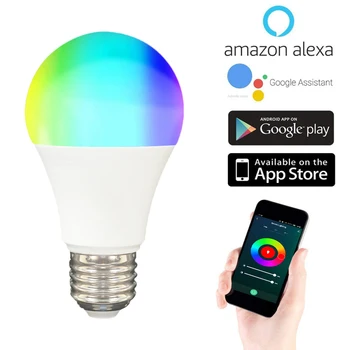 Uus Zigbee LED Pirn Valgust Lamp RGB Tuya Smart Elu hääljuhtimine Alexa Google ' i Kodu Smart Home Smart Wifi Dimm Lamp