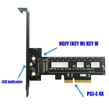 M. 2 NGFF PCIE SSD, et PCIE X4 Adapter Klahvi M Interface Card Support M. 2 PCIe NVMe 2242/2260/2280 M. 2 PCI-e Adapter