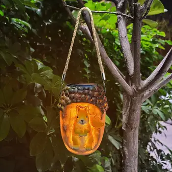 Päikese Orav Rippuvad Valgus Aed Väikeste Loomade Kuju LED Lamp Ripub Seina Kaunistused Koju Aed Decor