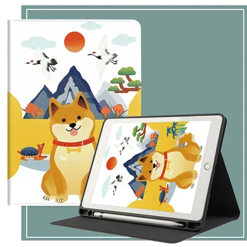 Cute Cartoon Juhtudel iPad 2 3 4 Mini 4 5 Õhu 1 2 10.5 Pro 9.7 10.5 11-2017 2018 2020 Uued Pehmest Nahast Filp Tahvelarvuti Katte